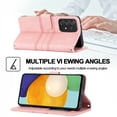 thumbnail image 2 of Samsung Galaxy A33 Case 5G, Wallet Case Card Pocket with Wrist Strap Protective Flip Folio Kickstand Magnetic Buckle PU Leather Cover Phone Case for Samsung Galaxy A33 5G,Pink, 2 of 10