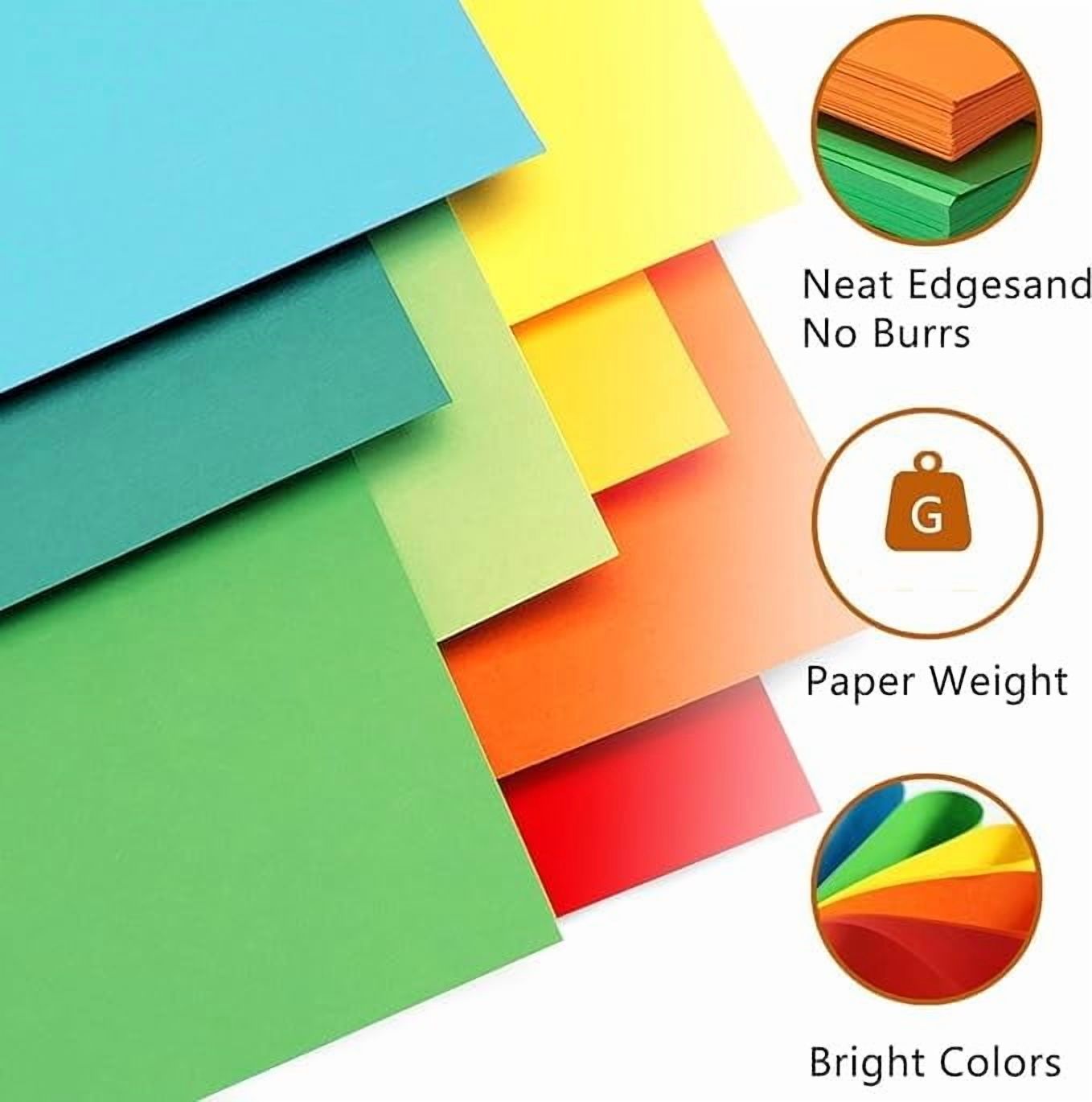 A4 100 Coloured Sheets (10 Sheets each color) Copy Printing/Art and Craft Paper