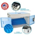 thumbnail image 2 of POCHAR 16-Unit Charging Cabinet for Laptops & Tablets - Locking Laptop Storage Box with Cable Management, Charger Storage, and Ground Protection - Great for Classroom, Library, and Office(Blue), 2 of 7