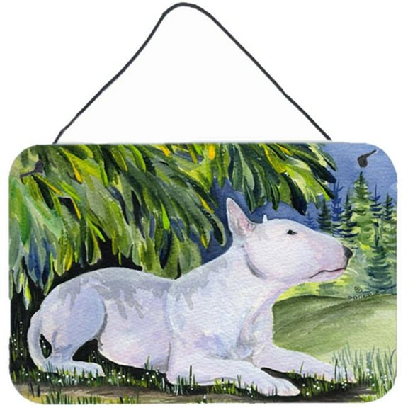 Bull Terrier Indoor Aluminium Metal Wall Or Door Hanging Prints