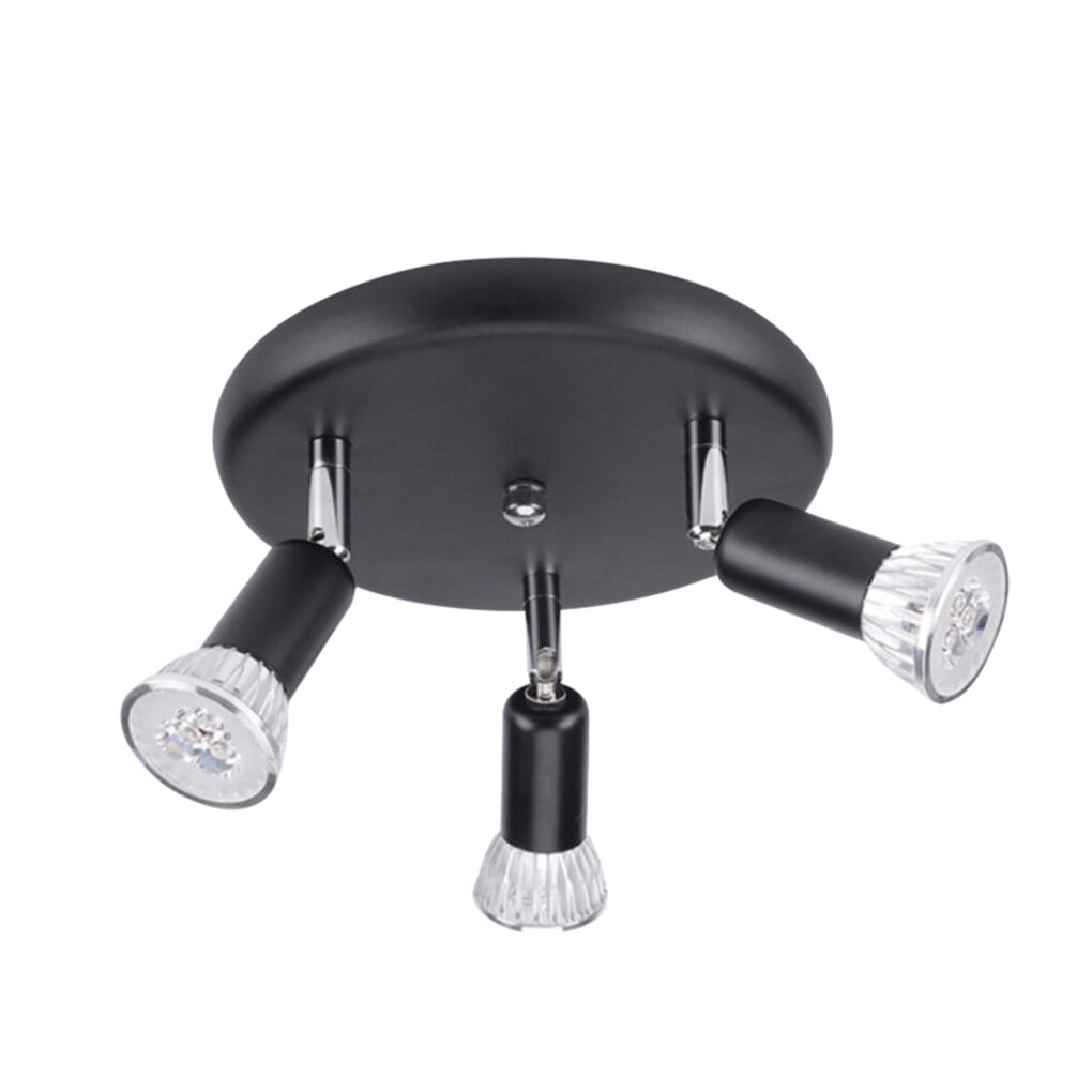 Lustre/Rampe De Spot 3 Lumières Blanc – Métal, Projecteurs Orientables – 50W, Base GU10
