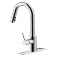 thumbnail image 3 of Ultra Faucets UF14900 Polished Chrome Euro Collection Single-Handle Kitchen Faucet With Pull-Down Spray, 3 of 4
