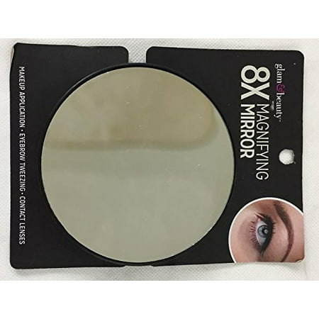 Glam Beauty 8x Magnifying Cosmetic Vanity Mirror With Suction 8x Magnifying Cosmetic Vanity Mirror