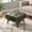 Green, variant on Leumius Faux Leather Ottoman with Hidden Storage Space,Modern Foot Stool with Handle and Metal Legs for Living Room Bedroom,Black