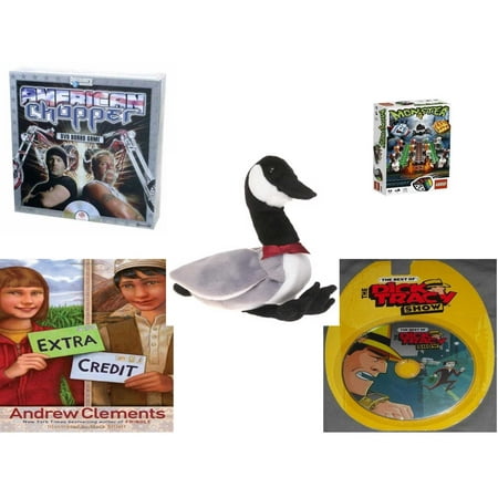 Children's Gift Bundle [5 Piece] -  American Chopper DVD  - Lego s Monster 4  - TY Beanie Buddy Loosy The Goose 13