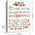 thumbnail image 2 of HFDF Zero Talent Wall Art,10 Thgs That Take Zero Talent Canvas Prts Wall Decor for Teens Girls Bedroom Nursery,spirational Wall Art for Girl Room Decor 12x18inch Framed, 2 of 6