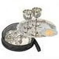 thumbnail image 2 of Communion-Set-7  Plate & 2 Cups W/Bag-Silver Plated, 2 of 2