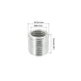 thumbnail image 2 of Unique Bargains M10 Male to M8 Female Adapter 10mm Long Sleeve Reducer Thread Reducing Nut Insert 10 Pack, 2 of 5