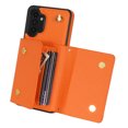 thumbnail image 6 of Nalacover Case for Samsung Galaxy A13 4G, Crossbody Wallet Case with Card Slots Holder, PU Leather Lanyard Shoulder Strap Purse Cover with Kickstand Shockproof Case, Orange, 6 of 8