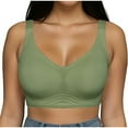 thumbnail image 2 of YHAJDS Womens Wireless Bra Lightweight Soft Breathable Solid Color Push Up Underwire Daily Bras, 2 of 3