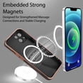 thumbnail image 5 of Compatible with iPhone 13 Case [Support for Magsafe] Magnetic Plating Electroplate Luxury Elegant Case Camera Protector Soft TPU Shockproof Protective Corner Back Cover iPhone 13 Case -Black, 5 of 12