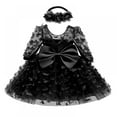 thumbnail image 3 of GYRATEDREAM Baby Girls Bowknot Baptism Dresses Christening Special Occasions Gown for Baby Girl 3M-3T, 3 of 3