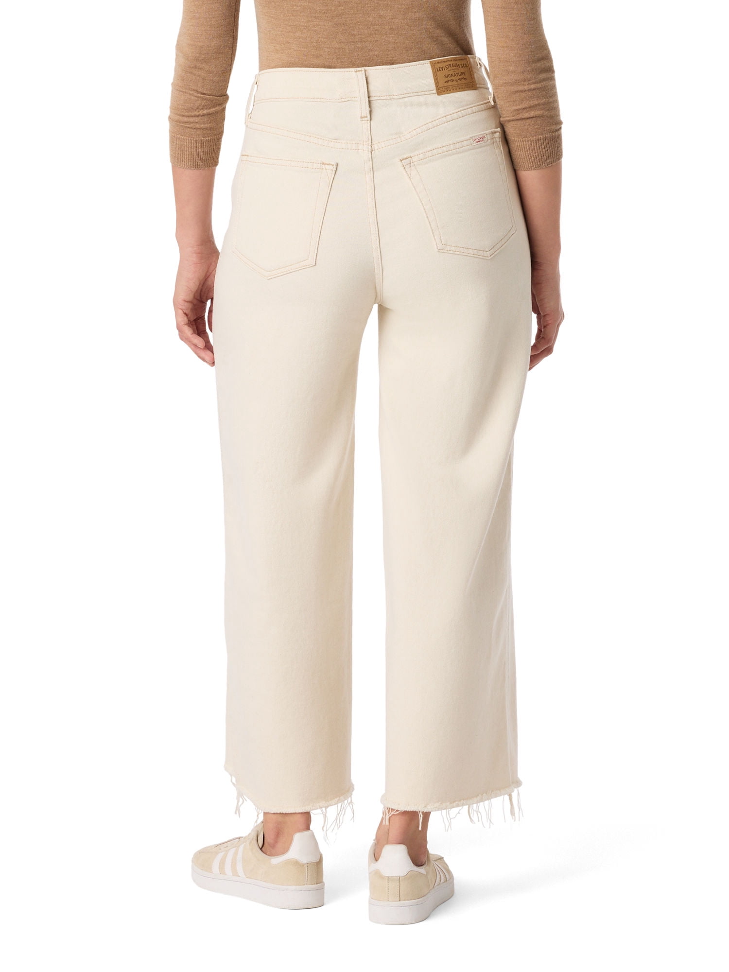 Levi Strauss Signature Women's and Women's Plus Vintage Wide Leg Crop Jeans, Sizes 0-22