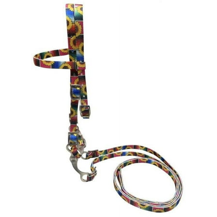 Showman Pony Sunflower & Serape Print Nylon Browband Bridle