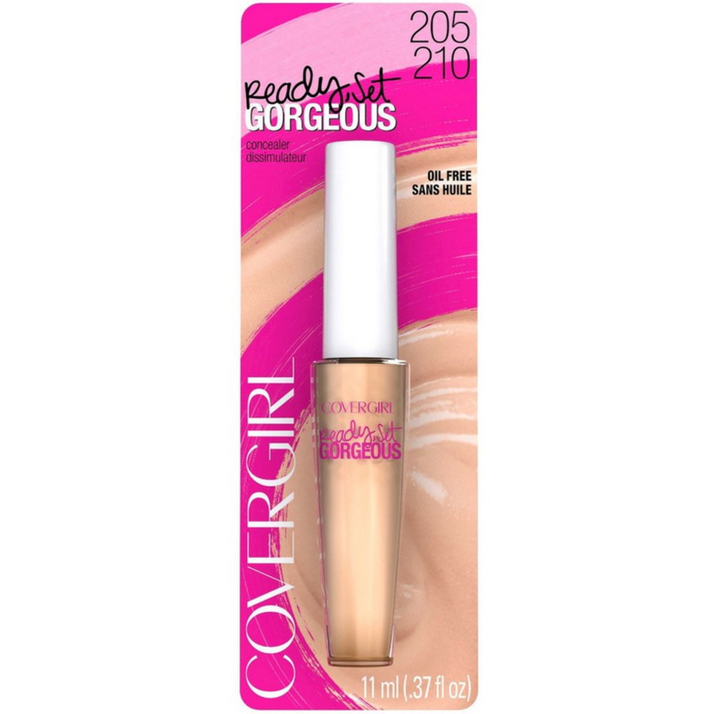 4 Pack CoverGirl Ready, Set Concealer, Light/Medium [205/210