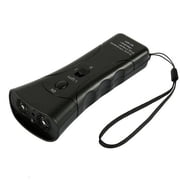 Fznkrag Ultrasonic Dog Training Repeller with Flashlight, Black