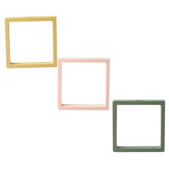 WORGEOUS  3 Pcs Transparent Box Pendant Film Jewelry Organizer Travel