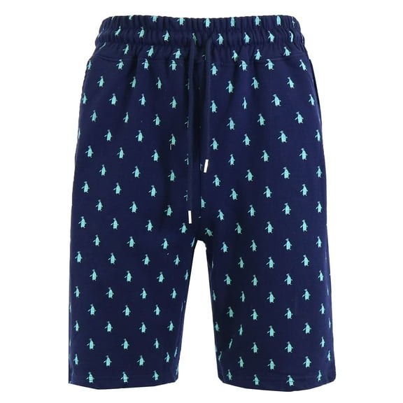 Men's Printed Lounge Athletic French Terry Sweat Shorts