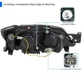thumbnail image 5 of Spec-D Tuning LED Glossy Black Smoke Projector Headlights Compatible with 2008-2011 Subaru Impreza Outback Sport, 2008-2014 Subaru Impreza WRX, Left + Right Pair Headlamps Assembly, 5 of 6