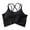 Black, variant on Running Sports Bras for Women Bra Women's Yoga With Back Beauty Design Solid Color Tight Fit Push Up Training Fitness Black,S