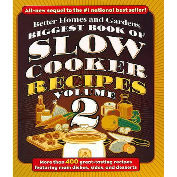 Pre-Owned Biggest Book of Slow Cooker Recipes Volume 2 (Plastic Comb) 0696230526 9780696230523