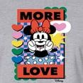 thumbnail image 3 of Disney - Minnie Mouse - More Love - Juniors Cropped Cotton Blend T-Shirt, 3 of 5
