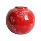 thumbnail image 1 of Jarrón de cerámica roja para flores, jarrón decorativo coleccionable, jarrón de mesa para flores. Altura 24cm, 1 of 9