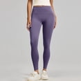 thumbnail image 5 of Stichou Womens High Waisted Leggings 2026 Tummy Control Fitness Seamless Yoga Pants Stretchy Buttery Soft Workout Leggings Dark Purple L, 5 of 6