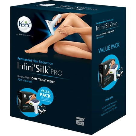Veet Infini'Silk Pro Light-Based IPL Hair Removal System With 2 BONUS Cartridge Refills 1