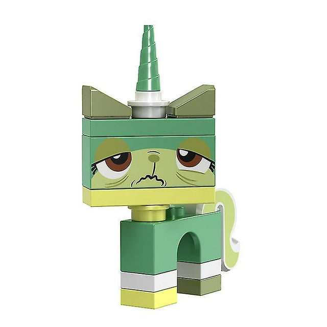 Minifiguras Building Blocks con forma de unicornio y gato, 8 unidades, 4,5 cm, ABS