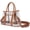 Brown, variant on Clear Tote Bag for Women Stadium Approved, Transparent TPU Purse Handbag with Adjustable Guitar Strap for Concert Work