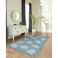 thumbnail image 1 of Liora Manne Carmel Seaturtles 8'10" x 11'9" Aqua Area Rugs CRE91841304, 1 of 7