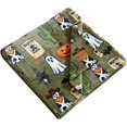 thumbnail image 4 of Halloween Green Ghost Pumpkin Bat Flannel Throw Blanket 51x59'' | All Season Using Ultra Soft Fuzzy Plush Cozy Halloween Blanket for Couch Sofa Bed Camping, Ideal Halloween Gifts for Family, 4 of 7