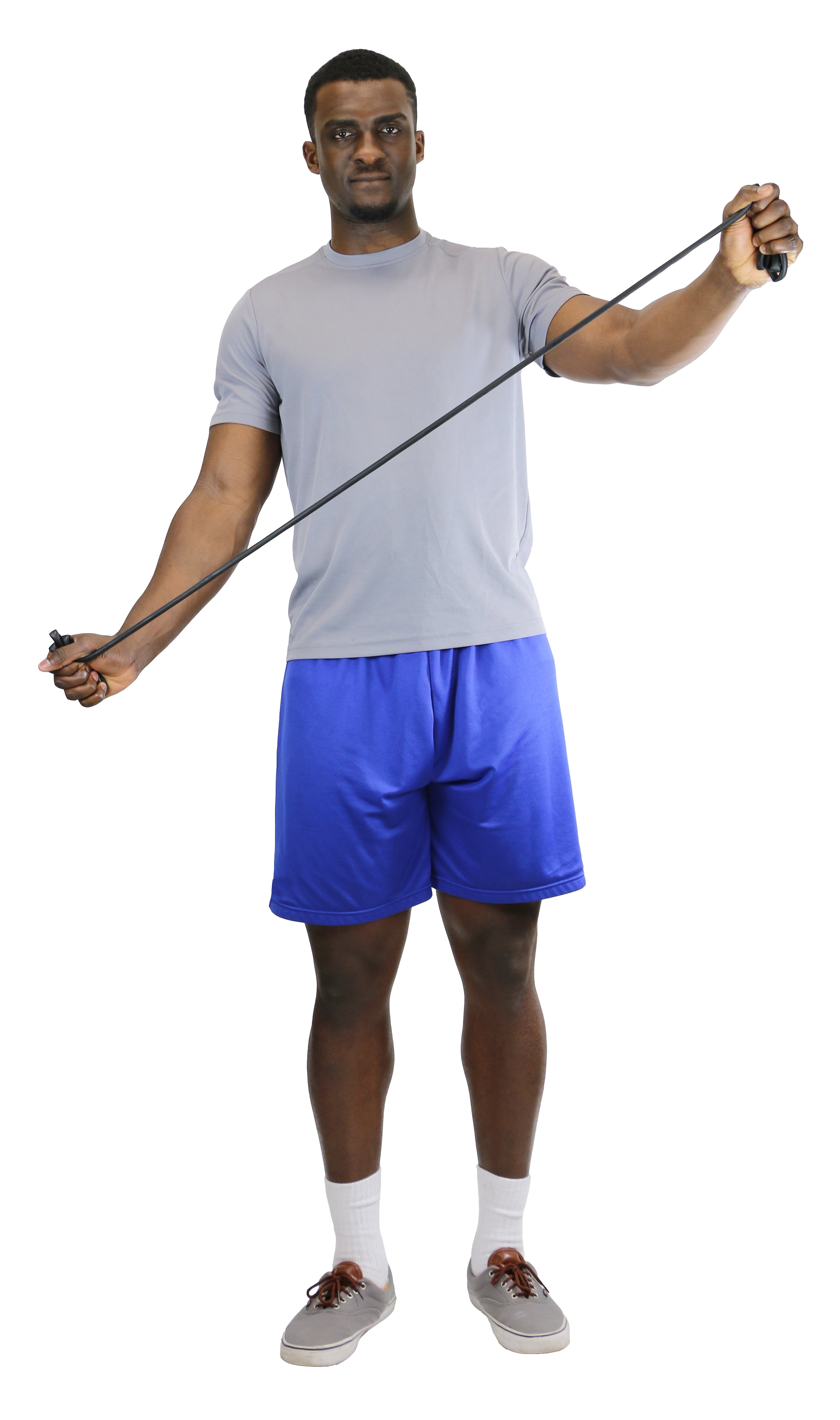 CanDo Low Powder PEP Exercise Bands, 4' (Easy Resistance)