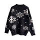 thumbnail image 2 of Sudadera de Navidad Gibobby para mujer suéter grueso de Otoño Invierno cuello redondo negro S, 2 of 5