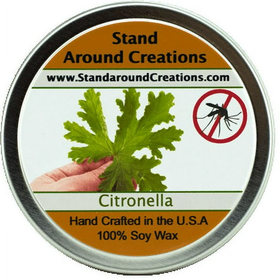 CITRONELLA TIN 8-OZ. ALL NATURAL SOY CANDLE
