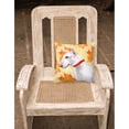 thumbnail image 2 of Carolines Treasures BB9954PW1818 Bull Terrier Fall Fabric Decorative Pillow  18H x18W multicolor, 2 of 2