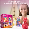 thumbnail image 5 of Joyfy  DIY Night Light Painting Crafts Kit, Cat Lamp Kit School Activities Art Supplies Birthday Gift for Girls Ages 6+ Years, 5 of 9