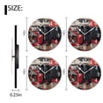 thumbnail image 2 of Non-Ticking Silent Quartz Wall Clocks Battery Operated Modern Wall Clocks Decorative for Office,Bedroom,Kitchen-Black Bear Walking In Front Of Old Log Cabin(14inch), 2 of 4