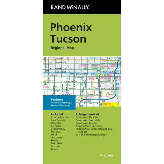 Rand McNally Rand McNally Folded Map: Phoenix Tucson Regional Map, (Paperback)