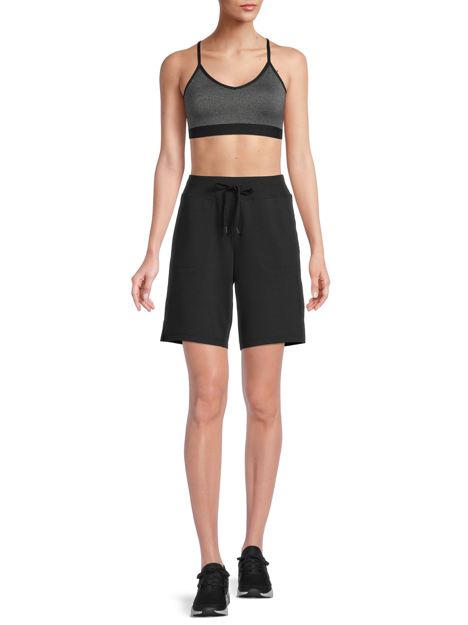Athletic Works Women’s and Women's Plus Racerback Sports Bra, Sizes XS-4X