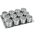 thumbnail image 1 of Estante De Almacenamiento De Especias De Acero Inoxidable / Tarros De Condimento Juego De Contenedores Para La Cocina Del Hogar, Hotel, Restaurante, C 12 piezas Baoblaze Jarra de especias de acero inoxidable 3pcs, 1 of 8