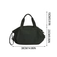 thumbnail image 3 of Bolso tote de lona con cordón para mujer – Bolso de hombro y bandolera para mujer, bolso casual para uso diario con correa ajustable., 3 of 6