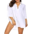 thumbnail image 1 of Hauts de Couverture de Maillot de Bain pour Femmes Chemises de Couverture de Maillot de Bain pour Dames Robe Courte Bikini Tunique de Plage, 1 of 8