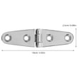 thumbnail image 2 of HEALEEP 2pcs Stainless Steel Hinges Set Silver for Marine Environment Applications, 2 of 8