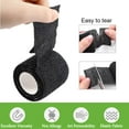 thumbnail image 3 of Grip Tape Wrap - 8Pcs Grip Tape Cover 2"x 5 Yards Self-Adhesive Tape Black Handle Grip Tube Grip Accessories Sports Bandage, 3 of 5