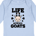 thumbnail image 4 of Inktastic Life is Better with Goats Boys or Girls Long Sleeve Baby Bodysuit, 4 of 5