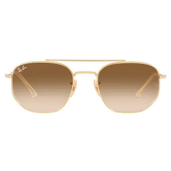 Ray Ban Brown Gradient Irregular Unisex Sunglasses RB3707 001/51 57