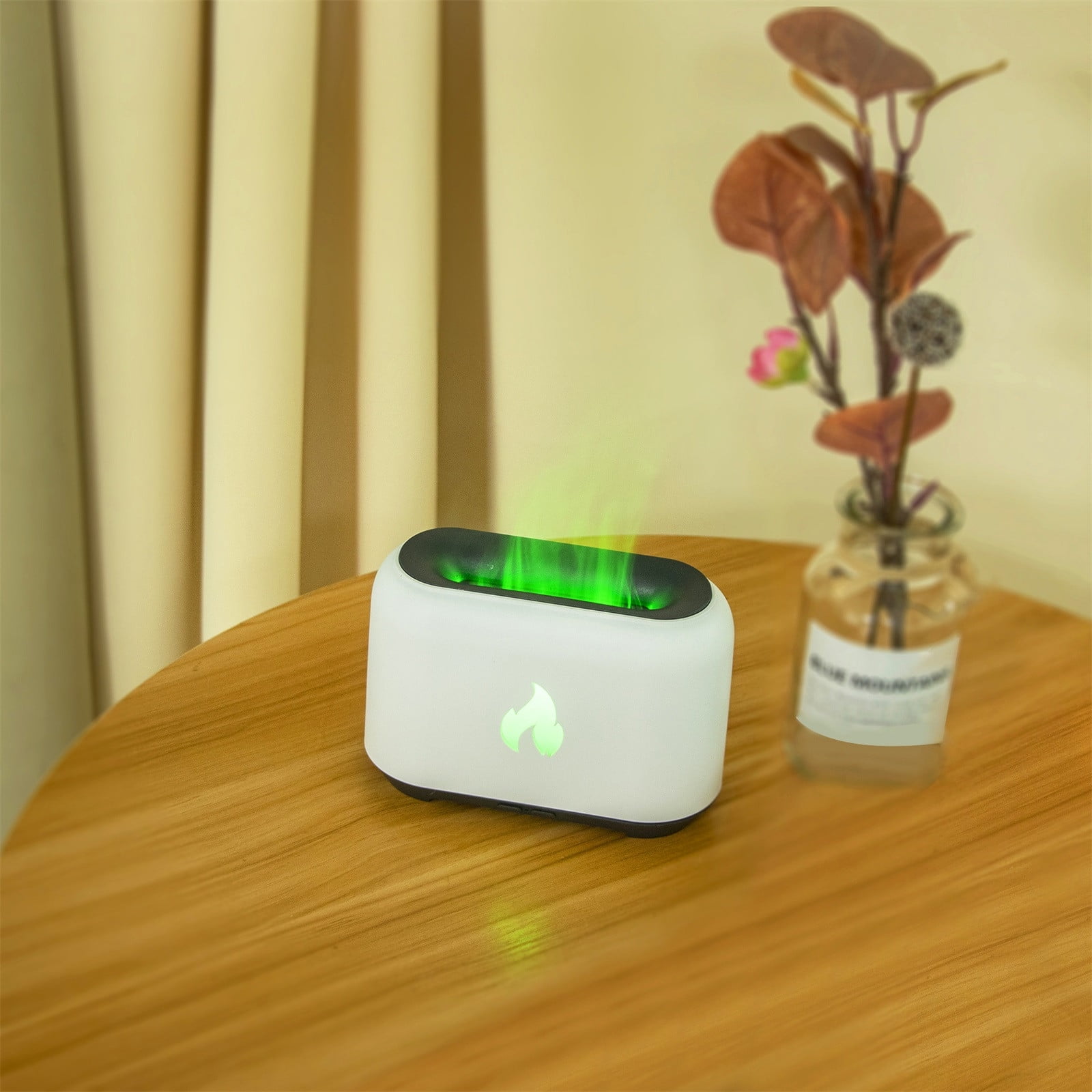 Jubipavy 2024 Flame Aroma Diffuser Humidifier Upgraded Flame Noiseless Essential Diffuser For Home Office 150ml
