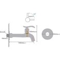 thumbnail image 3 of Antique Brass Faucet Handle Laundry Bathroom Wall Mounted Washing Machine Faucet Outdoor Garden Single Hose Cold Faucet, 3 of 5